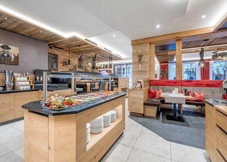 view into the buffet area